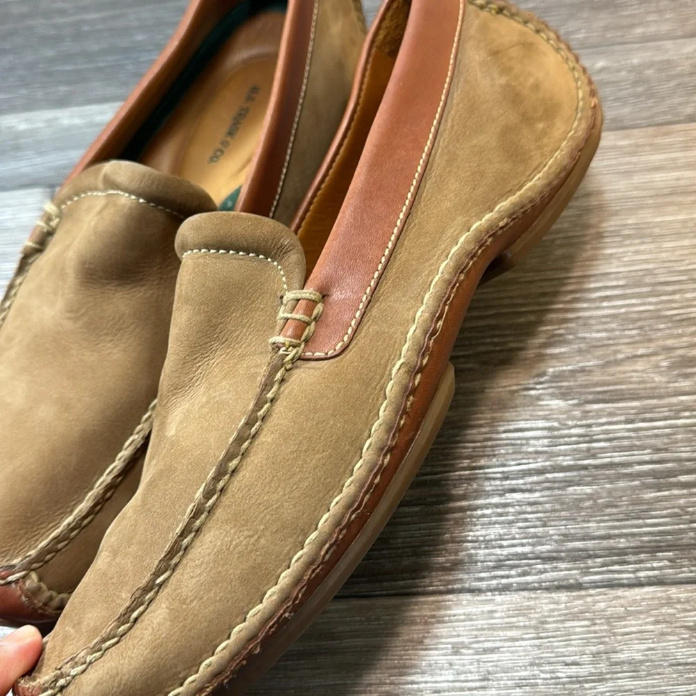 H.S. Trask.brown leather men’s slip on loafers size 11 (d60)